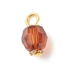 Faceted Transparent Acrylic Charms PALLOY-JF01602-3