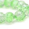 Baking Paint Crackle Glass Bead Strands CCG-S001-10mm-13-1