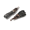 Natural Black Tourmaline Nuggets Big Pendants G-C190-01-2