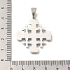 304 Stainless Steel Enamel Pendants STAS-C105-10P-3