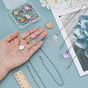 10Pcs 2 Colors Fan 304 Stainless Steel Charms Ceiling Fan Pull Chain Extenders PALLOY-HY00056-4