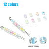 3432Pcs 12 Colors 8/0 Glow in the Dark Luminous Transparent Glass Round Seed Beads LUMI-CJ0001-01-2