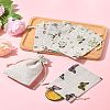 24Pcs 6 Colors Polycotton(Polyester Cotton) Packing Pouches Drawstring Bags ABAG-FS0001-12-10