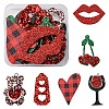 12Pcs 6 Styles PU Leather Big Pendants FIND-FS0003-74-1