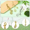 3Pcs 3 Colors Alloy Keychian KEYC-CJ0001-12-3