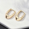 U-Shaped Brass Hoop Earrings EJEW-D320-14G-3
