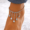 Brass Crystal Rhinestone Tennis Anklets for Wome FS-WGAF92D-13-1