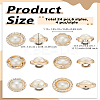 24Pcs 6 Styles Plastic Shank Buttons BUTT-LP0001-61-2