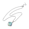 Rack Plating Natural Paua Shell Pendants Necklace NJEW-B104-01E-01P-2