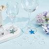 DIY Blank Wine Glass Charm Making Kit DIY-SC0023-79B-4