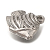 Anti-Tarnish 304 Stainless Steel Pendants STAS-M075-11P-2