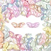 60Pcs 2 Styles Transparent & Opaque UV Plating Acrylic Beads PACR-YW0001-30-1