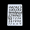 PET Plastic Hollow Painting Silhouette Stencil DRAW-PW0009-05C-1
