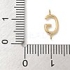 304 Stainless Steel Letter Connector Charms LS-STAS-M108-01G-07-3