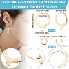 30Pcs 304 Stainless Steel Leverback Earring Findings STAS-BBC0009-21-2