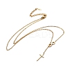 304 Stainless Steel Cable Chains Lariat Necklaces X-NJEW-F267-17G-1