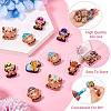 12Pcs 12 Styles Cattle Food Grade Silicone Focal Beads SIL-TA0002-42-4