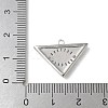 Rack Plating Brass Micro Pave Cubic Zirconia Enamel Pendants KK-P290-56B-P-3