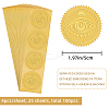 Plastic Self Adhesive Gold Foil Embossed Stickers DIY-WH0211-209-2