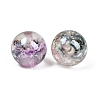 Luminous Transparent Resin Inner Flower Beads RESI-C070-05B-5