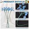 Cotton Knitting Artificial Gypsophila Flower AJEW-WH0314-414A-4