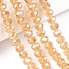 Electroplate Glass Beads Strands EGLA-A034-T1mm-A30-4