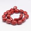 Natural Red Jasper Bead Strands G-K153-D25-2
