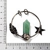 Natural Green Aventurine Faceted Pointed Bullet Big Pendants G-A221-01D-3
