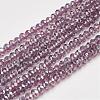 Electroplate Glass Beads Strands EGLA-D020-3x2mm-81-1