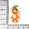 Handmade Lampwork Cartoon Radish Pendants LAMP-T025-10D-3
