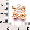 Brass Micro Pave Cubic Zirconia and Enamel Pendants KK-T074-69KCG-3
