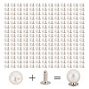 200 Sets ABS Plastic Imitation Pearl Rivet Studs KY-GO0001-06A-1