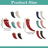 24Pcs 12 Style Rack Plating Alloy Enamel Pendants ENAM-SZ0002-47-2