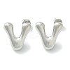 Rack Plating Brass Earrings EJEW-S222-01P-V-1