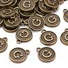 Alloy Pendant Cabochon Settings PALLOY-N156-01G-AB-4