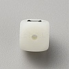 Luminous Cube with Letter Food Grade Eco-Friendly Silicone Beads SIL-TAC0002-21I-2
