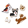 10Pcs 5 Styles Rack Plating Alloy Enamel Pendants ENAM-FP0001-96-2