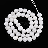 Dyed Natural White Jade Beads Strands G-T139-8mm-60-01-2