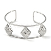 Non-Tarnish 304 Stainless Steel Wide Textured Open Cuff Bangles BJEW-Q348-05P-05-2