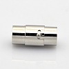 Tarnish Resistant Column 304 Stainless Steel Locking Tube Magnetic Clasps STAS-N014-25-8mm-1