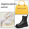 4Pcs 2 Colors Brass Micro Pave Clear Cubic Zirconia Chains Boot Strap Chains HJEW-HS00057-6