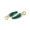 Brass Enamel Pendants KK-K302-24G-01-2