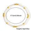 Bohemian Style Brass & Imitation Pearl Stretch Bracelets for Women FP3372-4