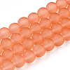 Transparent Glass Bead Strands GLAA-S031-10mm-33-1-1