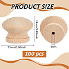 Wood Drawer Knobs WOOD-WH0062-08-2
