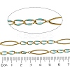 304 Stainless Steel Enamel Link Chains CHS-U003-01G-05-2