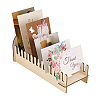 Hollow Bowknot Wooden Display Stands for Cards Holder ODIS-WH0031-03-6