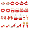 24Pcs 12 Styles Alloy Enamel Pendants FIND-PH0010-76-1