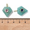 Natural Amazonite Faceted Pendants G-F819-03G-02-3
