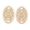 Long-Lasting Plated Brass Connector Charms KK-K336-12KCG-1